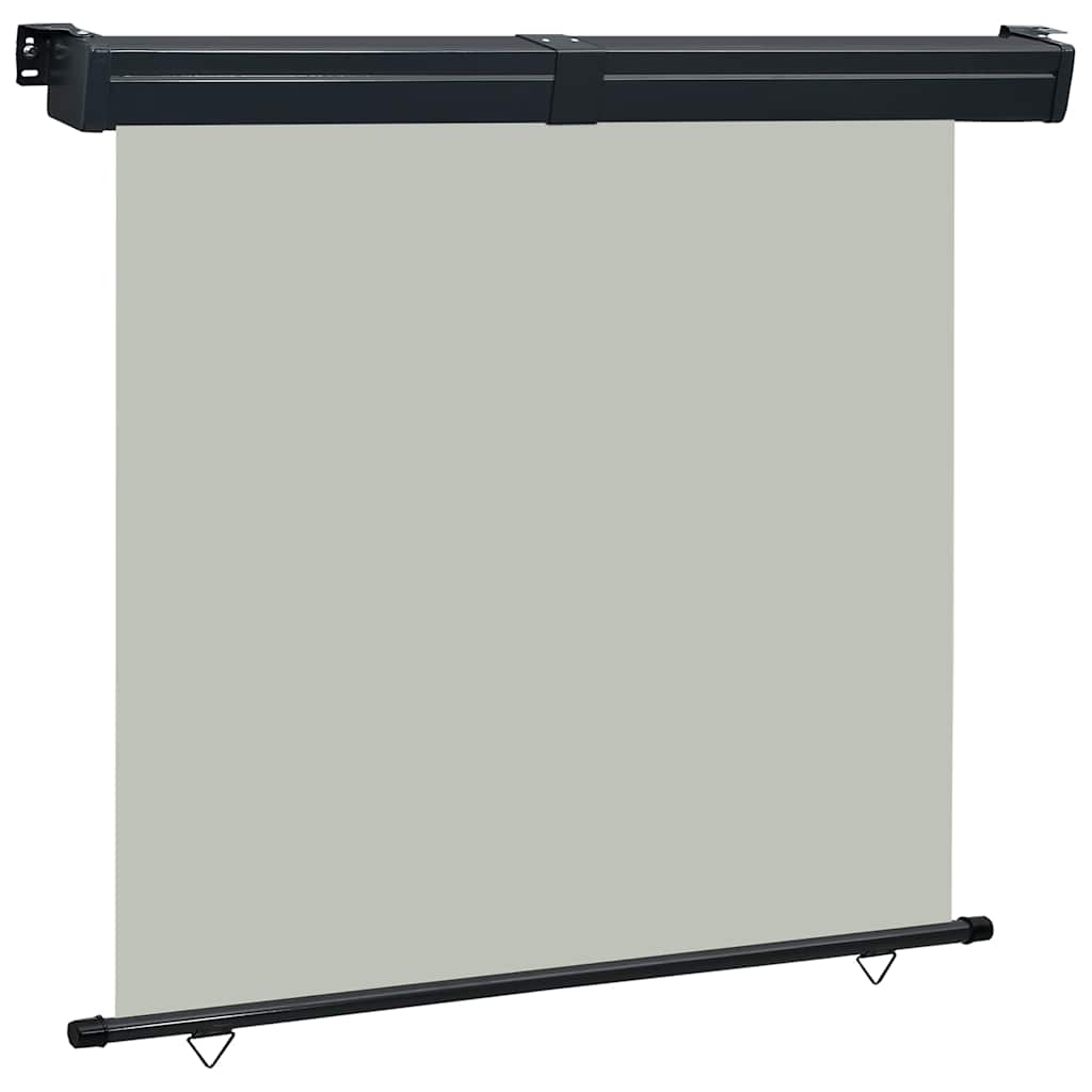 vidaXL Balcony Side Awning | Grey | Polyester fabric, Steel, Aluminium | Medium 1