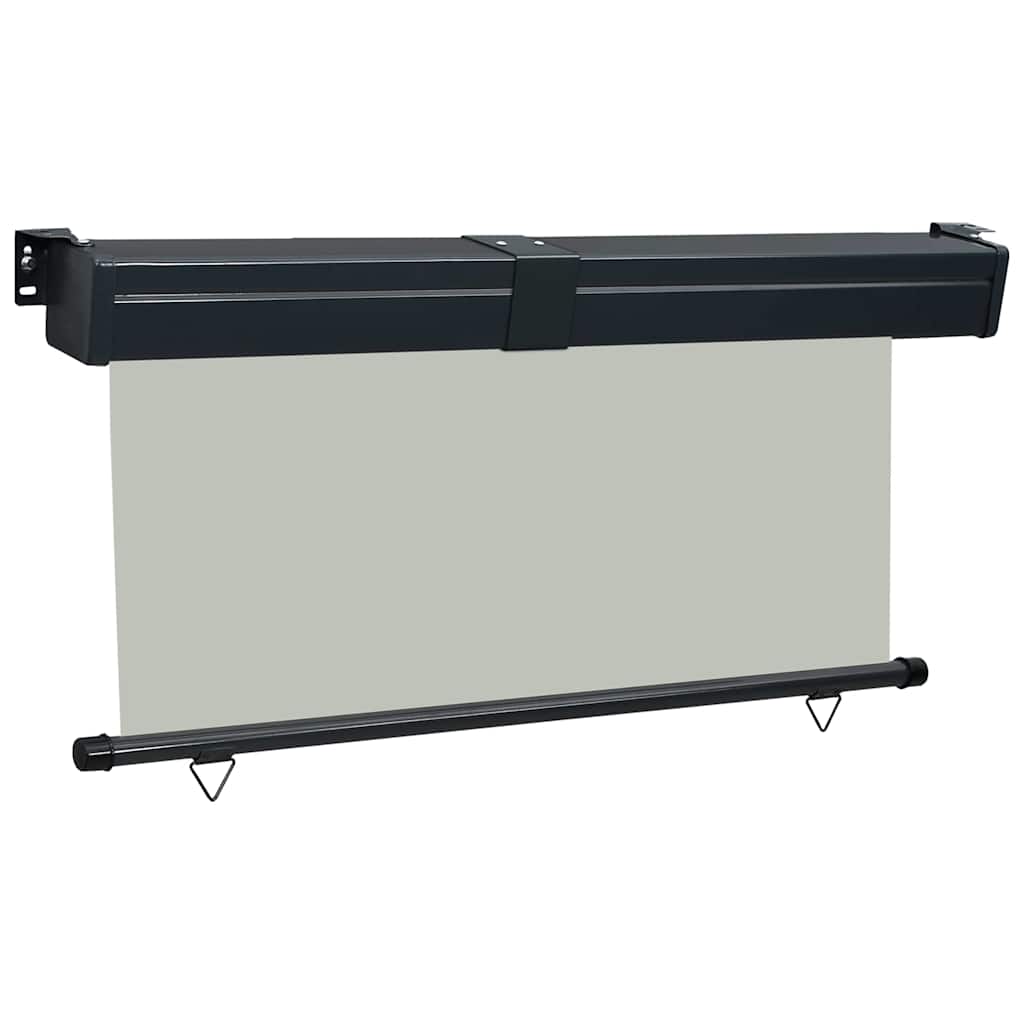 vidaXL Balcony Side Awning | Grey | Polyester fabric, Steel, Aluminium | Medium 3