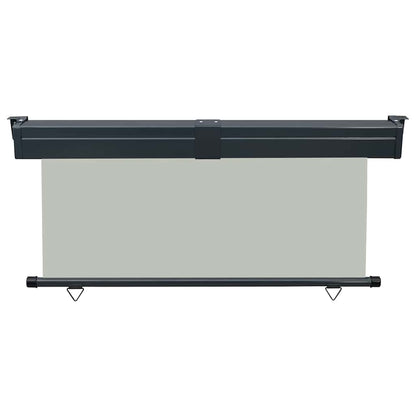 vidaXL Balcony Side Awning | Grey | Polyester fabric, Steel, Aluminium | Medium 4