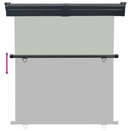 vidaXL Balcony Side Awning | Grey | Polyester fabric, Steel, Aluminium | Medium 5