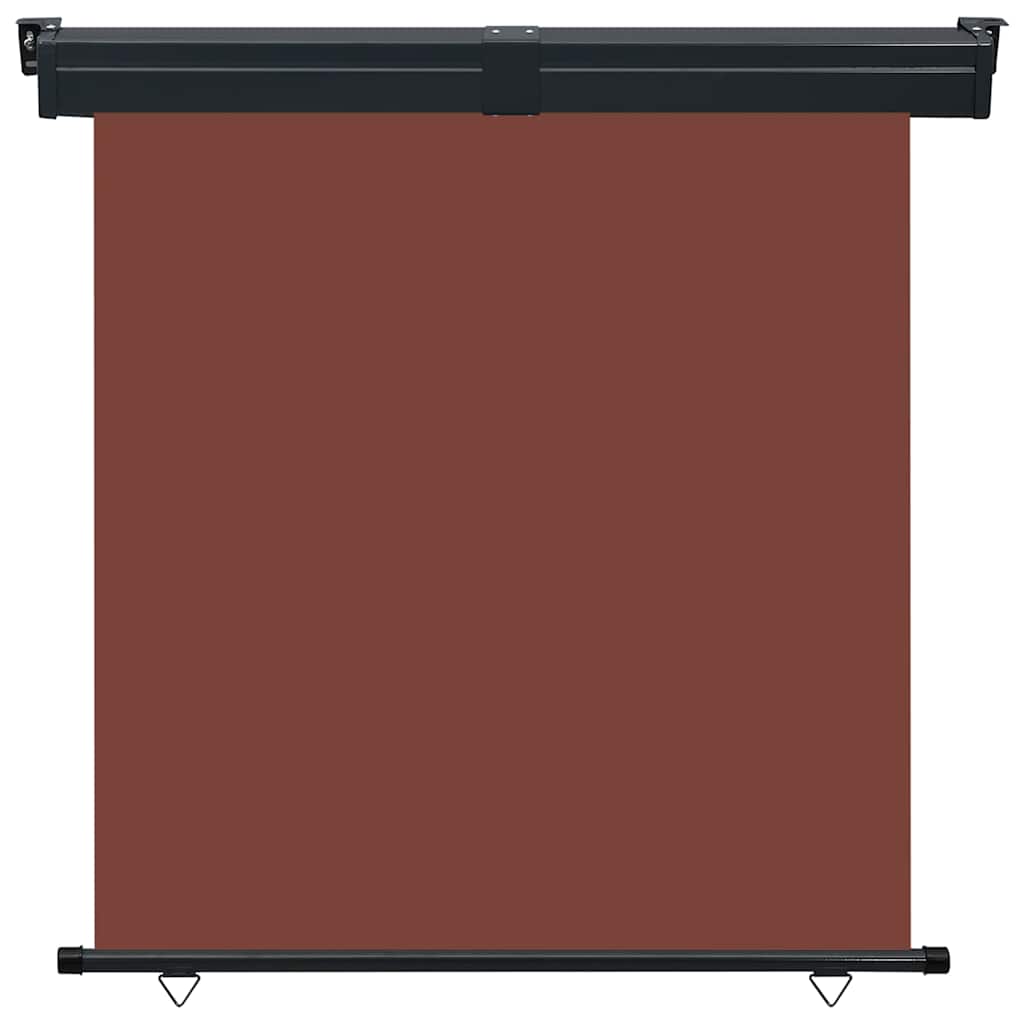 vidaXL Balcony Side Awning | Brown | Steel | 165 x 250 cm |  Retractable 2