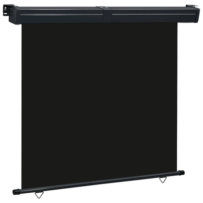 vidaXL Balcony Side Awning 175x250 cm Black 1