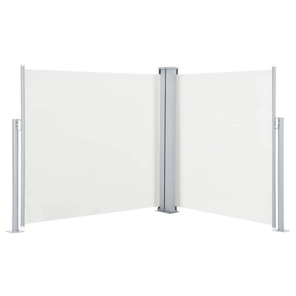 vidaXL Retractable Side Awning Cream 100x600 cm 2
