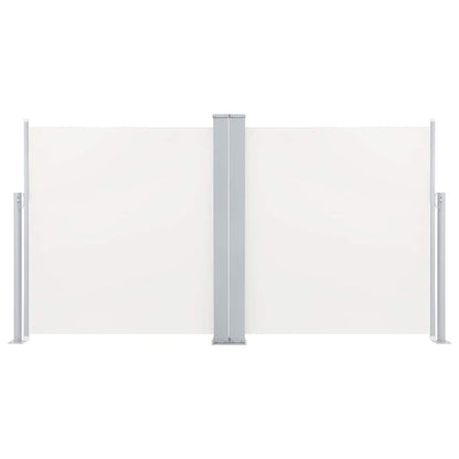 vidaXL Retractable Side Awning Cream 100x600 cm 3
