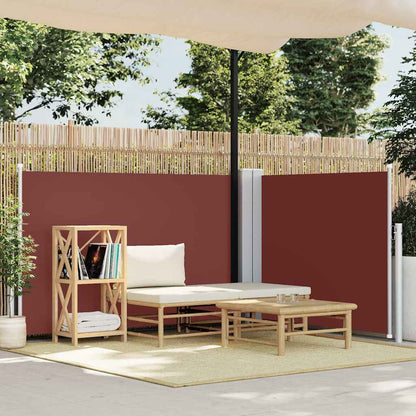 vidaXL Retractable Side Awning Brown 100x600 cm 1