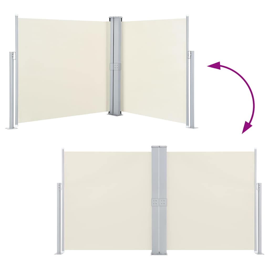 vidaXL Side Awning | Cream | Polyester with PU coating | 140x600 cm 5