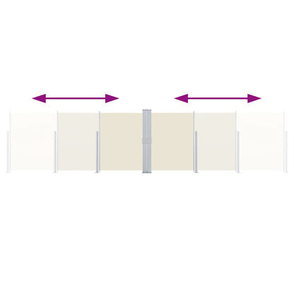 vidaXL Side Awning | Cream | Polyester with PU coating | 140x600 cm 6