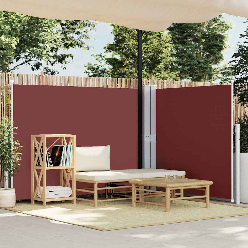 vidaXL Side Awning | Brown | Polyester fabric with PU coating | 140x600 cm 1