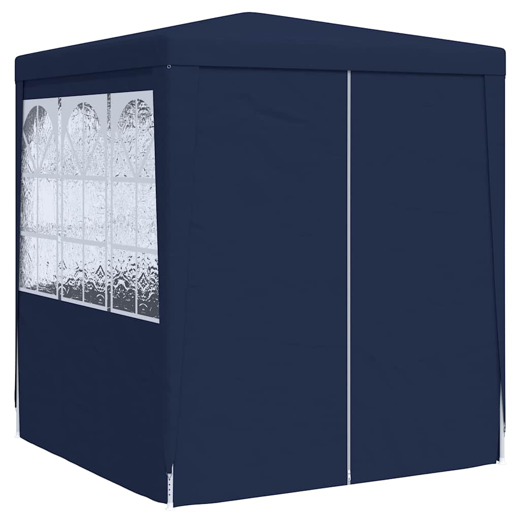 vidaXL Professional Party Tent with Side Walls 2x2 m Blue 90 g/m² 3