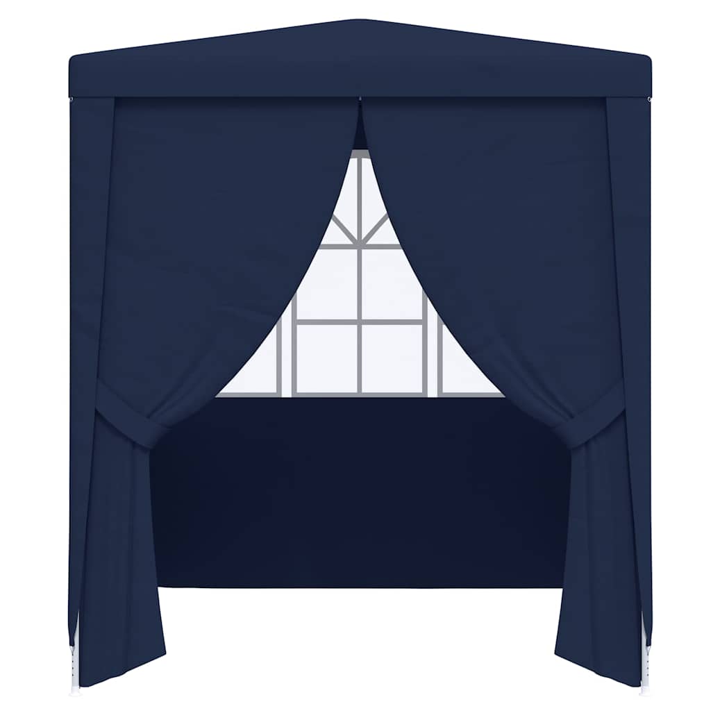 vidaXL Professional Party Tent with Side Walls 2x2 m Blue 90 g/m² 4