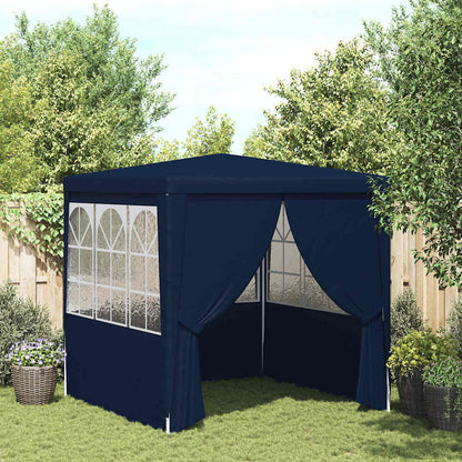 vidaXL Professional Party Tent with Side Walls 2x2 m Blue 90 g/m² 1
