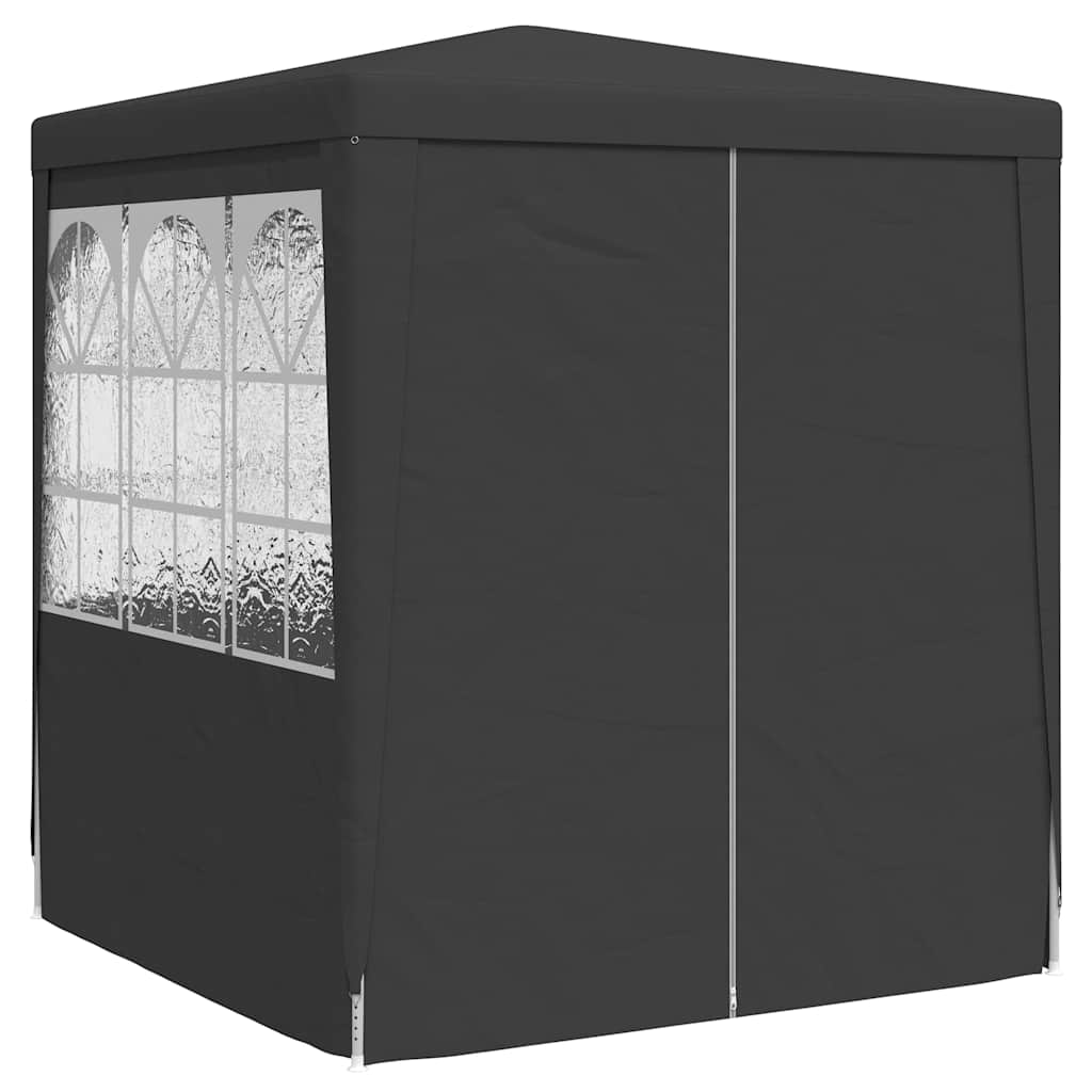 vidaXL Professional Party Tent with Side Walls 2x2m Anthracite 90 g/m² 3
