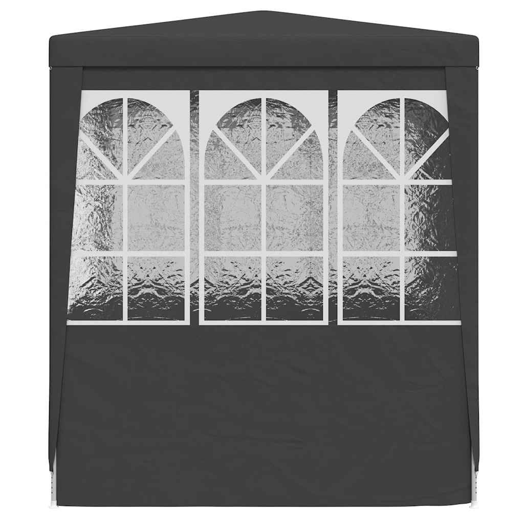 vidaXL Professional Party Tent with Side Walls 2x2m Anthracite 90 g/m² 6
