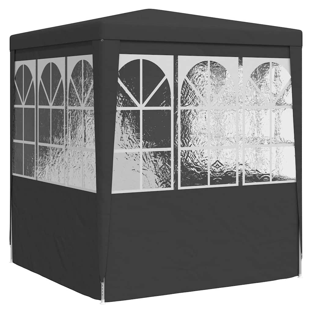 vidaXL Professional Party Tent with Side Walls 2x2m Anthracite 90 g/m² 5
