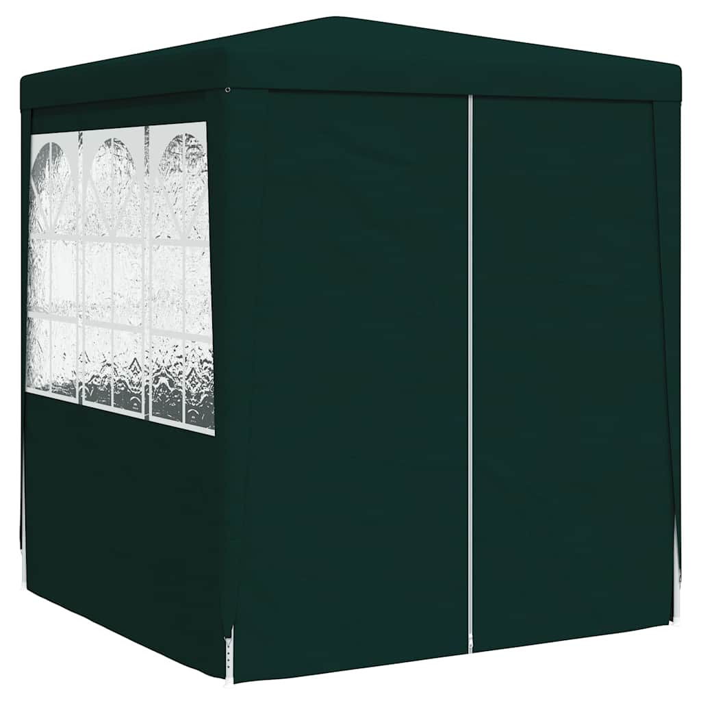 vidaXL Professional Party Tent with Side Walls 2x2 m Green 90 g/m? 3