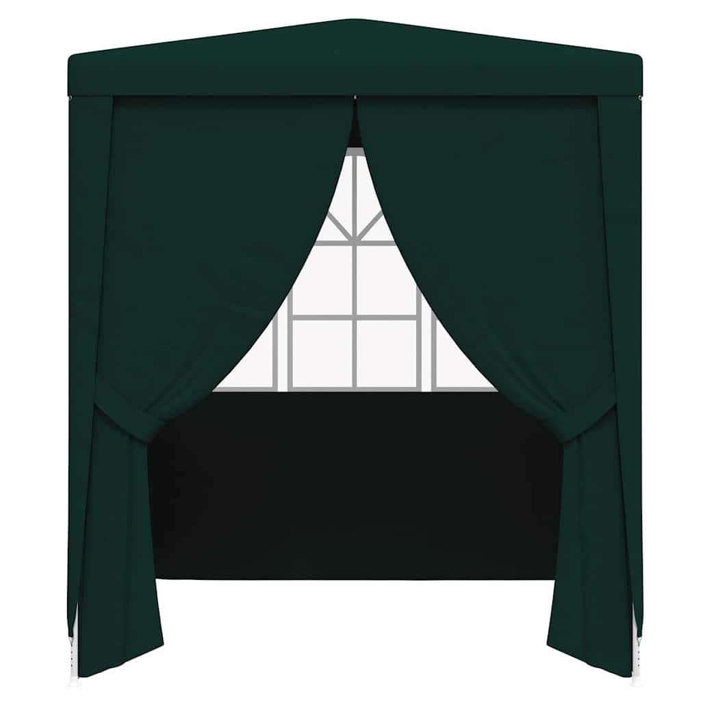 vidaXL Professional Party Tent with Side Walls 2x2 m Green 90 g/m? 4