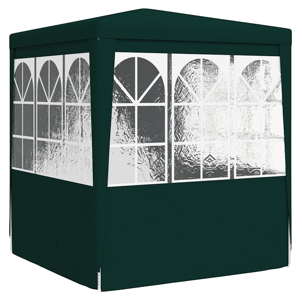 vidaXL Professional Party Tent with Side Walls 2x2 m Green 90 g/m? 6