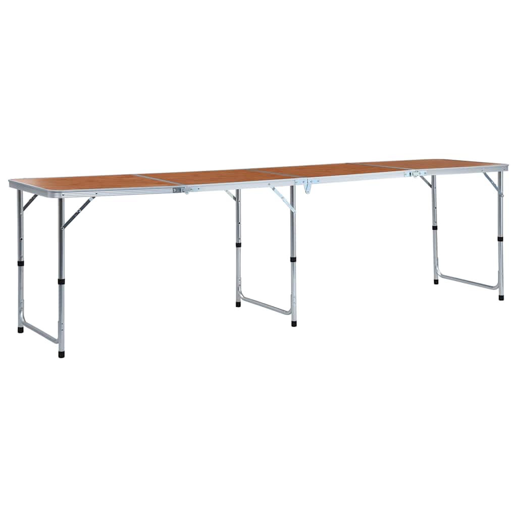 vidaXL Foldable Camping Table Aluminium