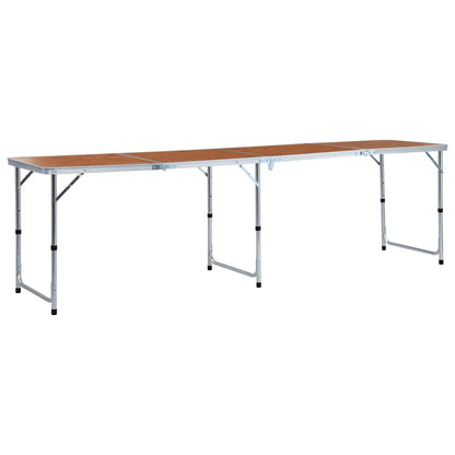 vidaXL Foldable Camping Table Aluminium