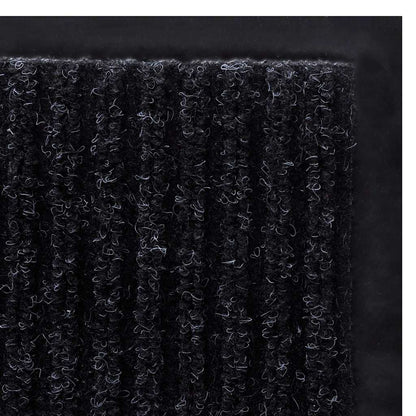 vidaXL Doormat | Black | PVC | Large | Door Mat | Rectangular | Contemporary 5