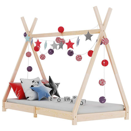 vidaXL Kids Bed Frame Solid Pine Wood