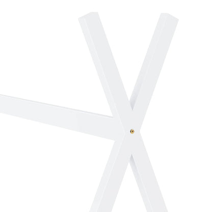 vidaXL Kids Bed Frame | White | Solid pine wood | 70 x 140 cm | Durable | Beds 5