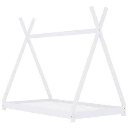vidaXL Kids Bed Frame | White | Solid pine wood, Plywood slats | 80 x 160 cm 2