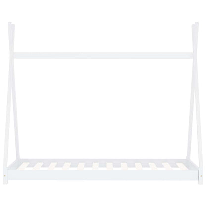 vidaXL Kids Bed Frame | White | Solid pine wood, Plywood slats | 80 x 160 cm 3