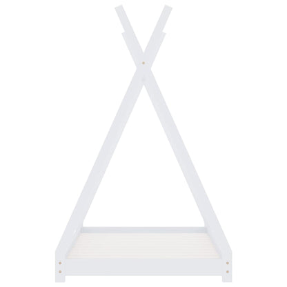 vidaXL Kids Bed Frame | White | Solid pine wood, Plywood slats | 80 x 160 cm 4