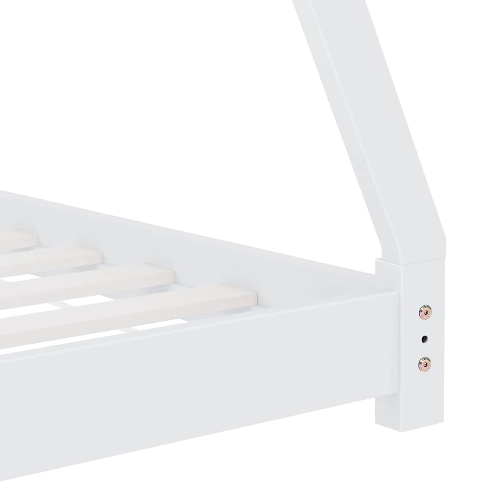 vidaXL Kids Bed Frame | White | Solid pine wood, Plywood slats | 80 x 160 cm 6
