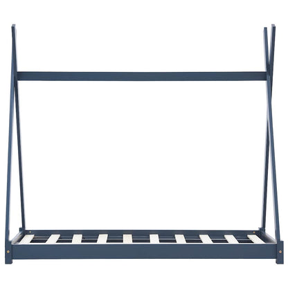 vidaXL Kids Bed Frame | Grey | Solid Pine Wood | Children's Bed Size 3