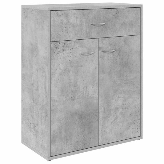 800715 vidaXL Sideboard Concrete Grey 60x30x75 cm Engineered Wood 2