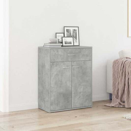 800715 vidaXL Sideboard Concrete Grey 60x30x75 cm Engineered Wood 1