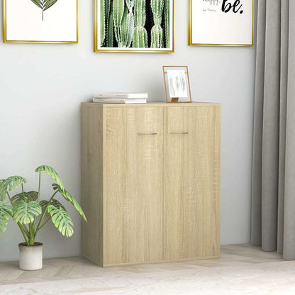 vidaXL Sideboard | Sonoma oak | Engineered wood | 60 x 30 x 75 cm | Sideboard 1