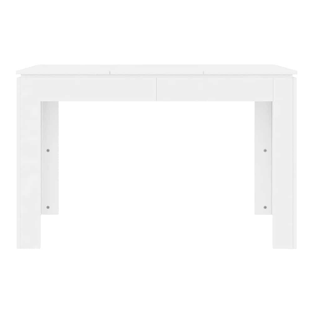 Dining Table 120x60x76 cm Engineered Wood White