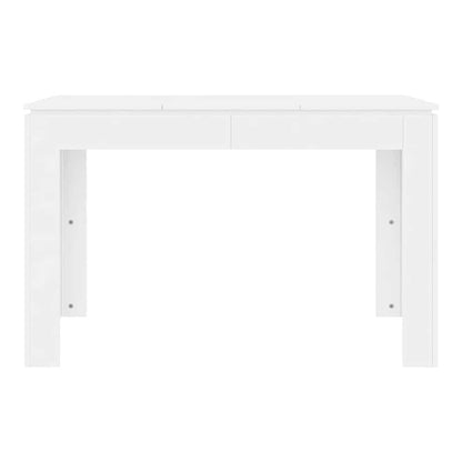 Dining Table 120x60x76 cm Engineered Wood White