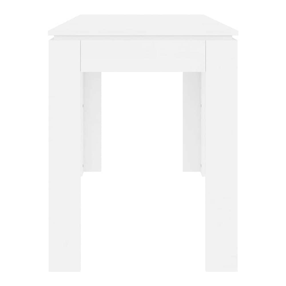 Dining Table 120x60x76 cm Engineered Wood White