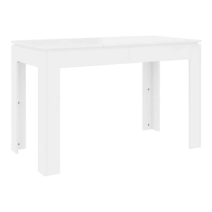Dining Table 120x60x76 cm Engineered Wood White
