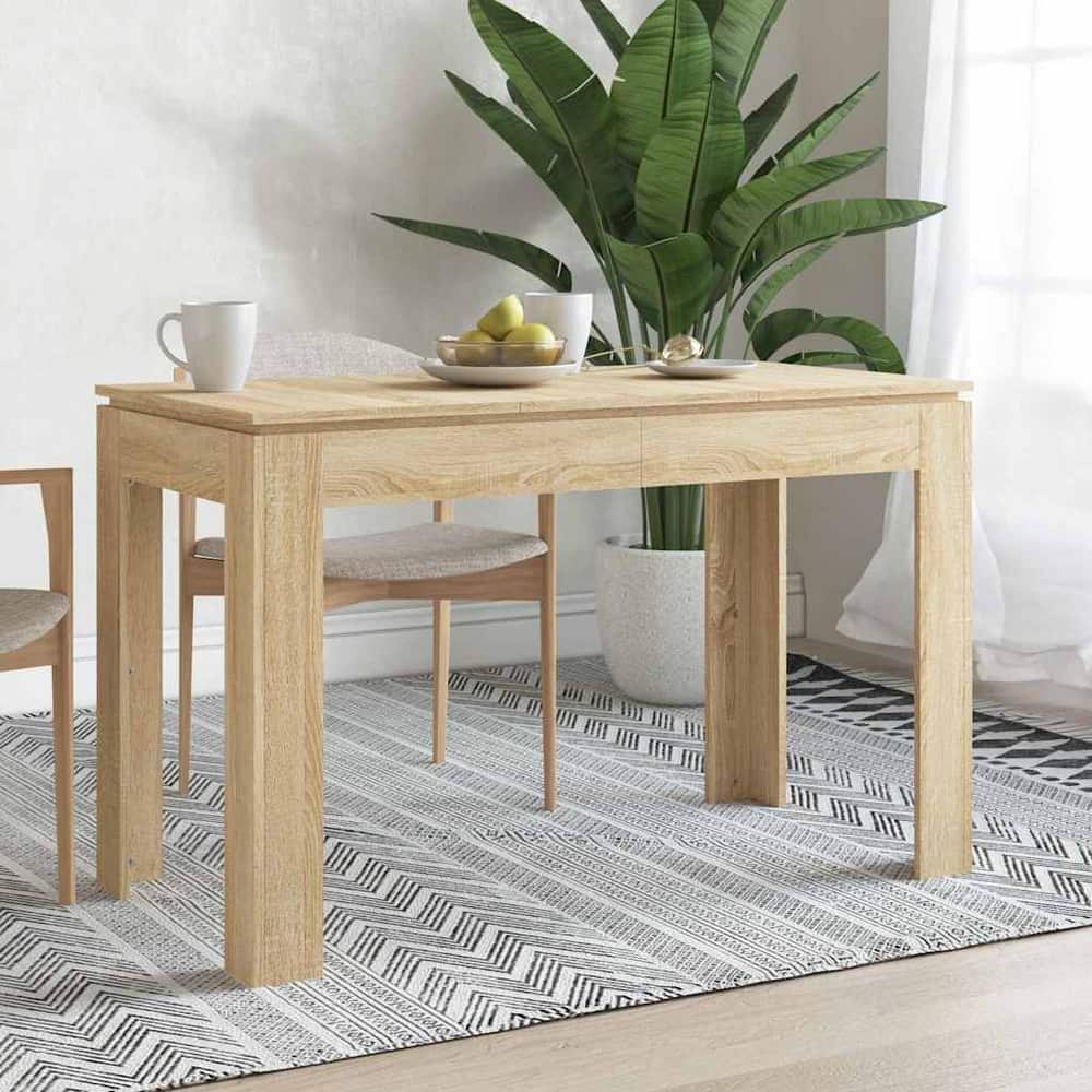Dining Table 120x60x76 cm Engineered Wood Sonoma oak
