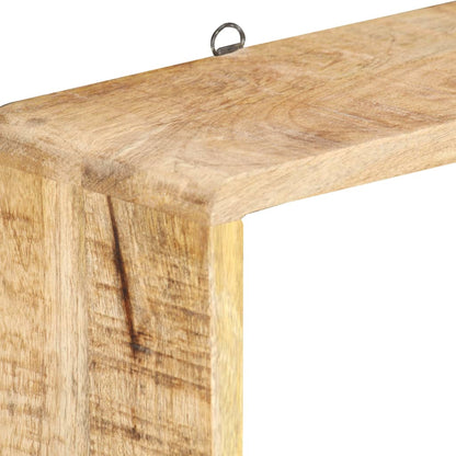 vidaXL Wall Cube Shelf | Brown | Solid mango wood | Set of 3 | Wall Cube Shelf 3