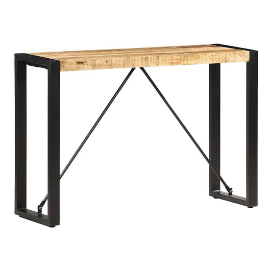 Console Table 110x35x76 cm Solid Mango Wood Light brown 110 cm