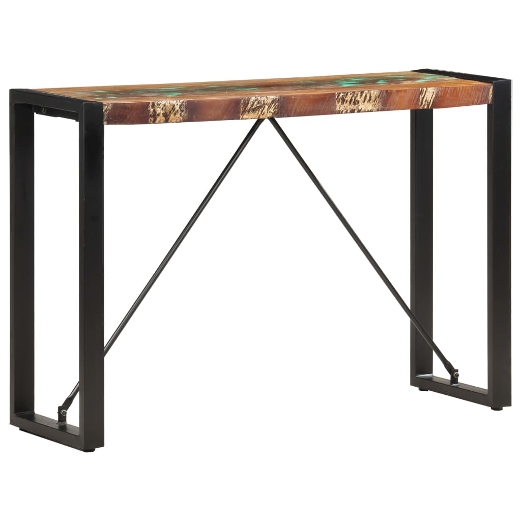 vidaXL Console Table | Multicolour | Solid reclaimed wood and steel 1