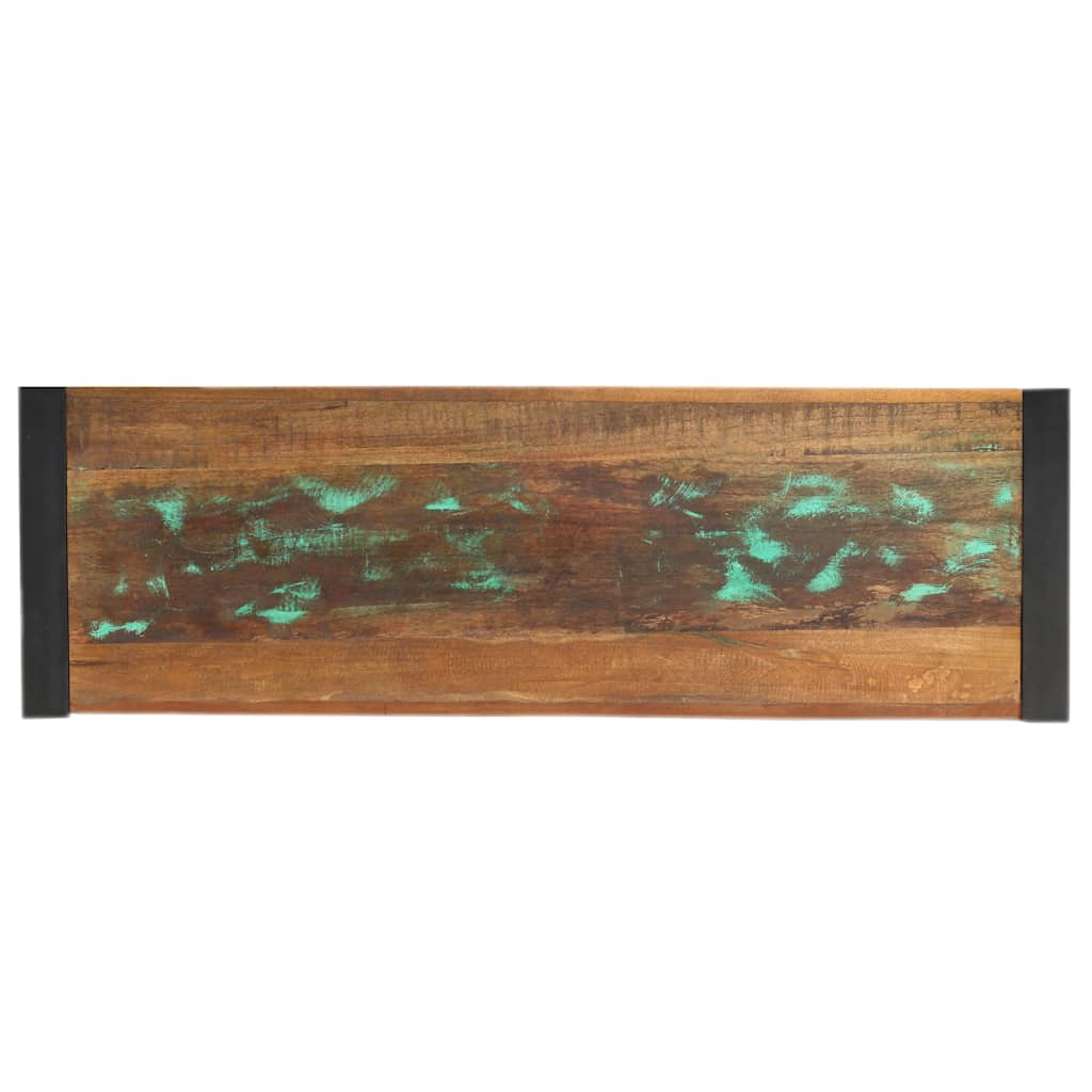 vidaXL Console Table | Multicolour | Solid reclaimed wood and steel 3