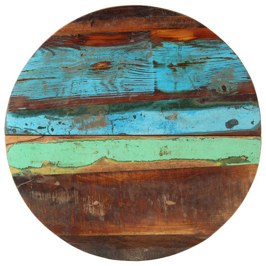 286038 vidaXL Round Table Top 60 cm 25-27 mm Solid Reclaimed Wood 1