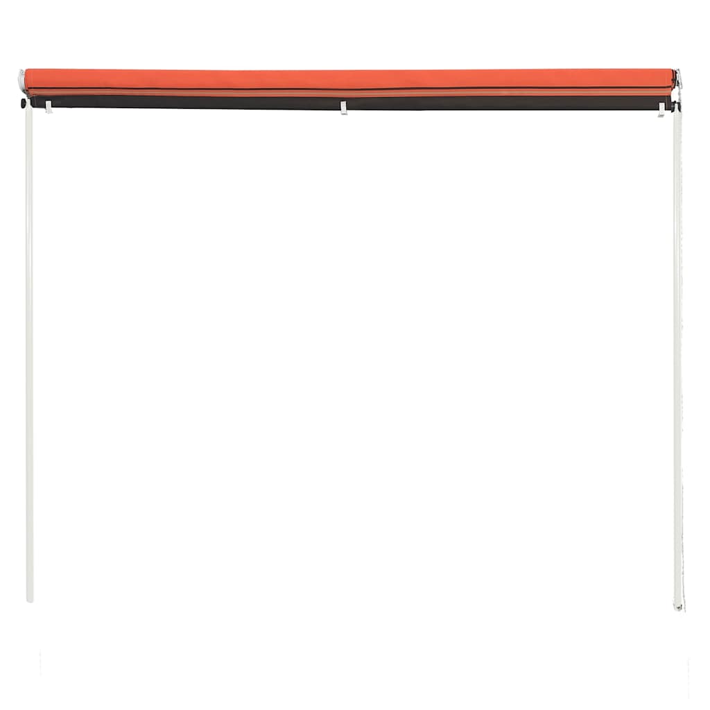 vidaXL Awning | Orange and brown | Steel | 300 x 150 cm |  Retractable  | Awning 4