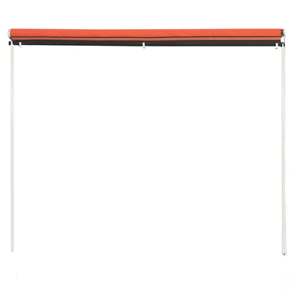 vidaXL Awning | Orange and brown | Steel | 300 x 150 cm |  Retractable  | Awning 4