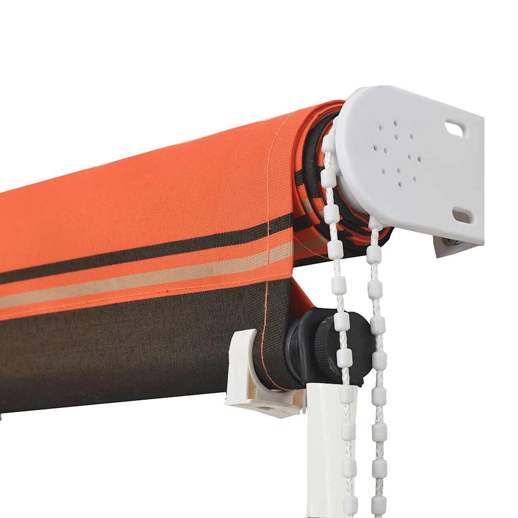 vidaXL Awning | Orange and brown | Steel | 300 x 150 cm |  Retractable  | Awning 5