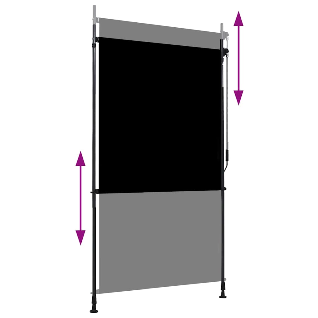 vidaXL Roller Blind | Anthracite | Polyester with PA coating | 120x270 cm 3