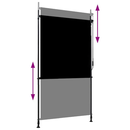 vidaXL Roller Blind | Anthracite | Polyester with PA coating | 120x270 cm 3