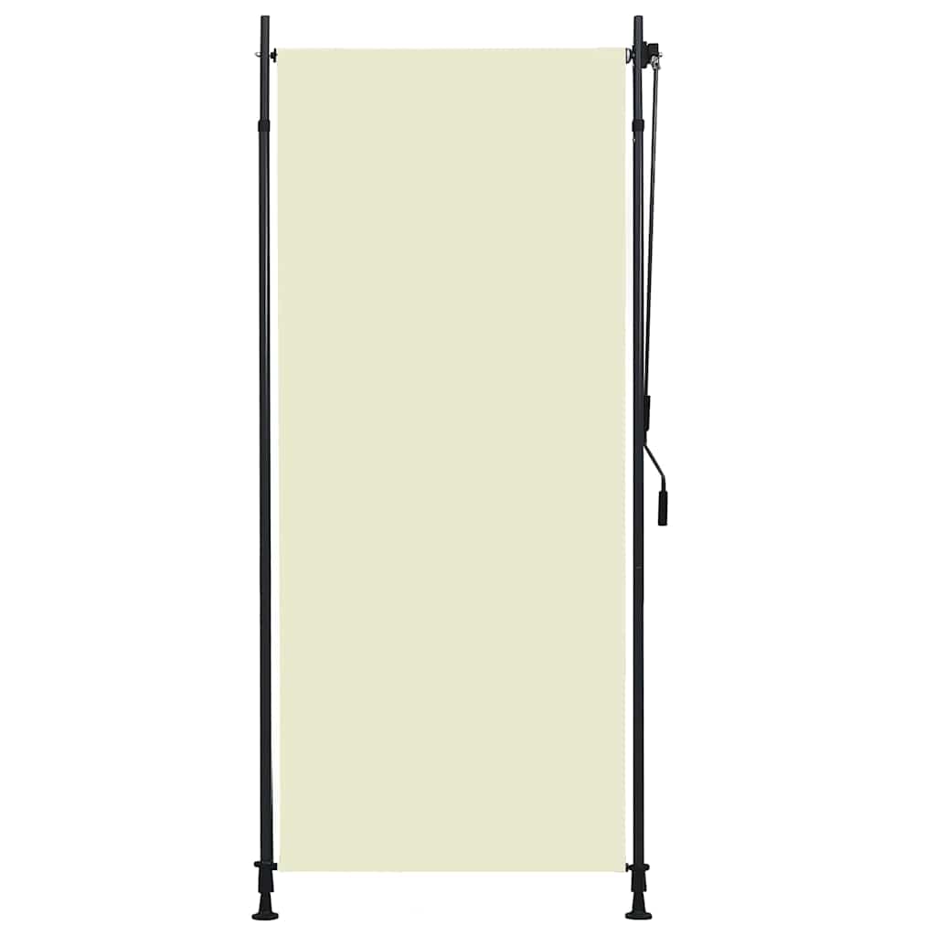 vidaXL Roller Blind | Cream | Polyester with PA coating, steel, aluminium 1